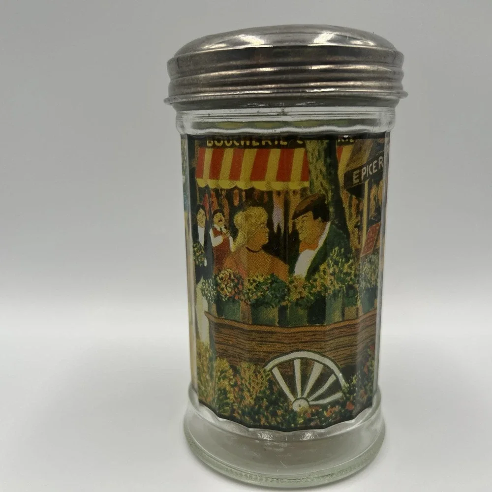 Vintage Large Hole Painted Parmesan Cheese Shaker‎ Beautiful